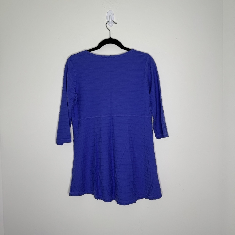 Soft Surroundings Purple Textured Top S - Picture 2 of 8